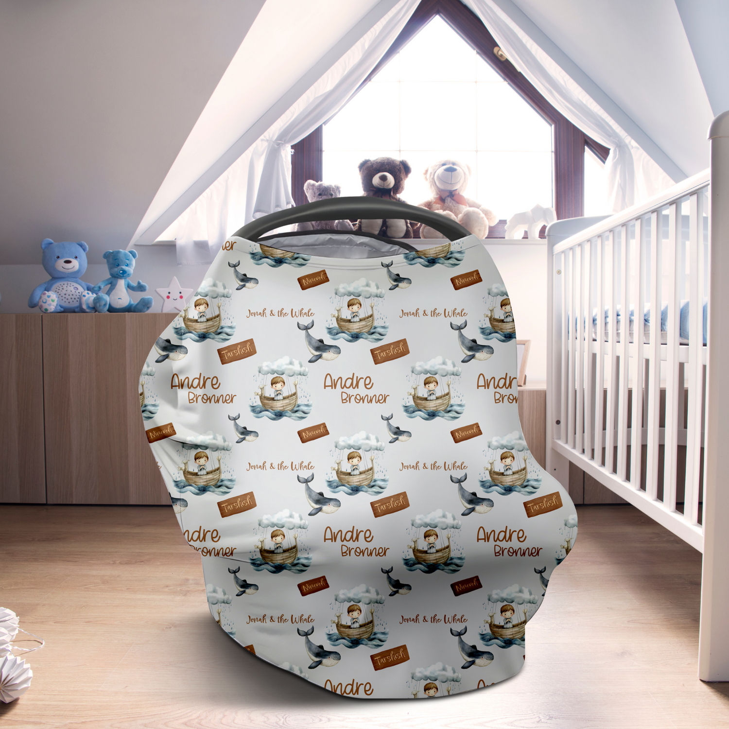 Jonah & the Whale Car Seat Cover (A070)
