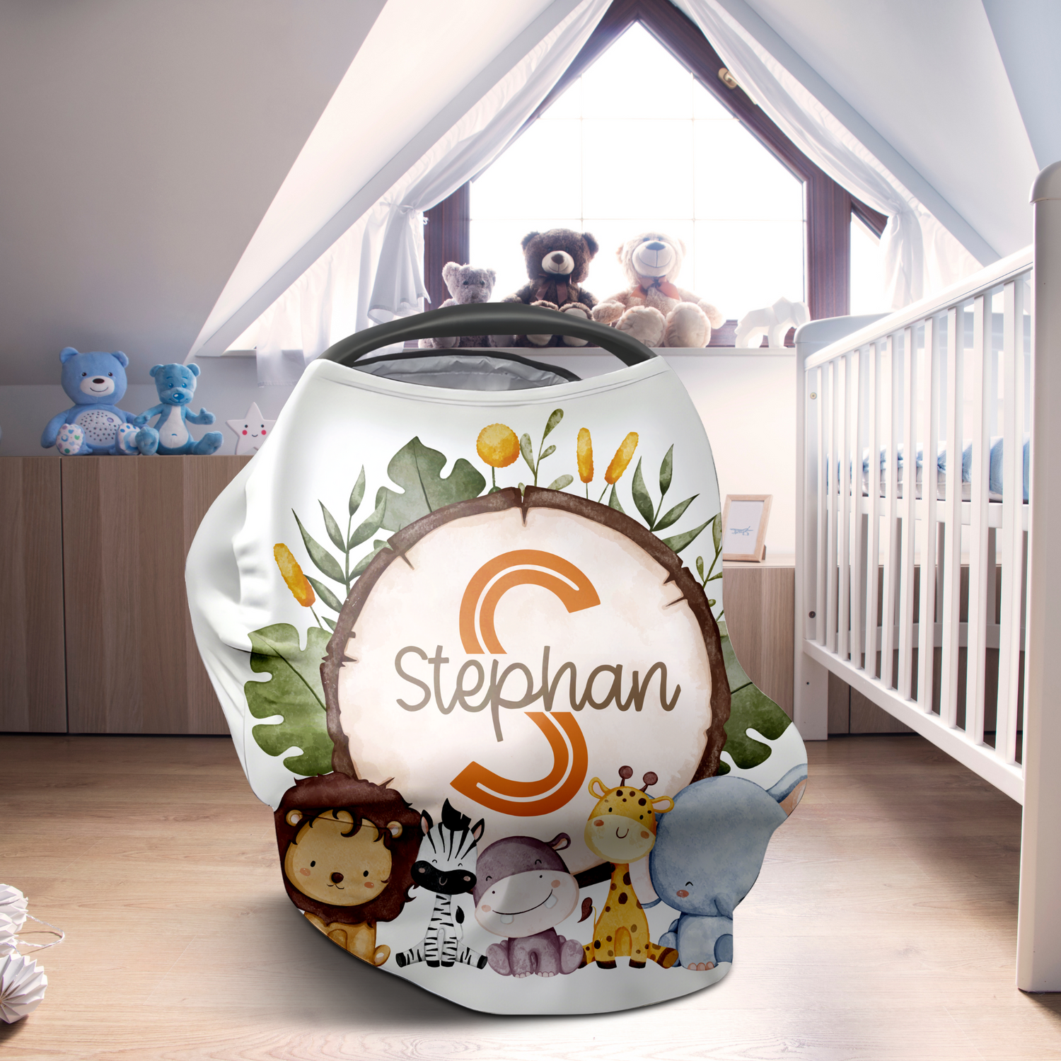 Cutie in the Jungle Car Seat Cover (A087)