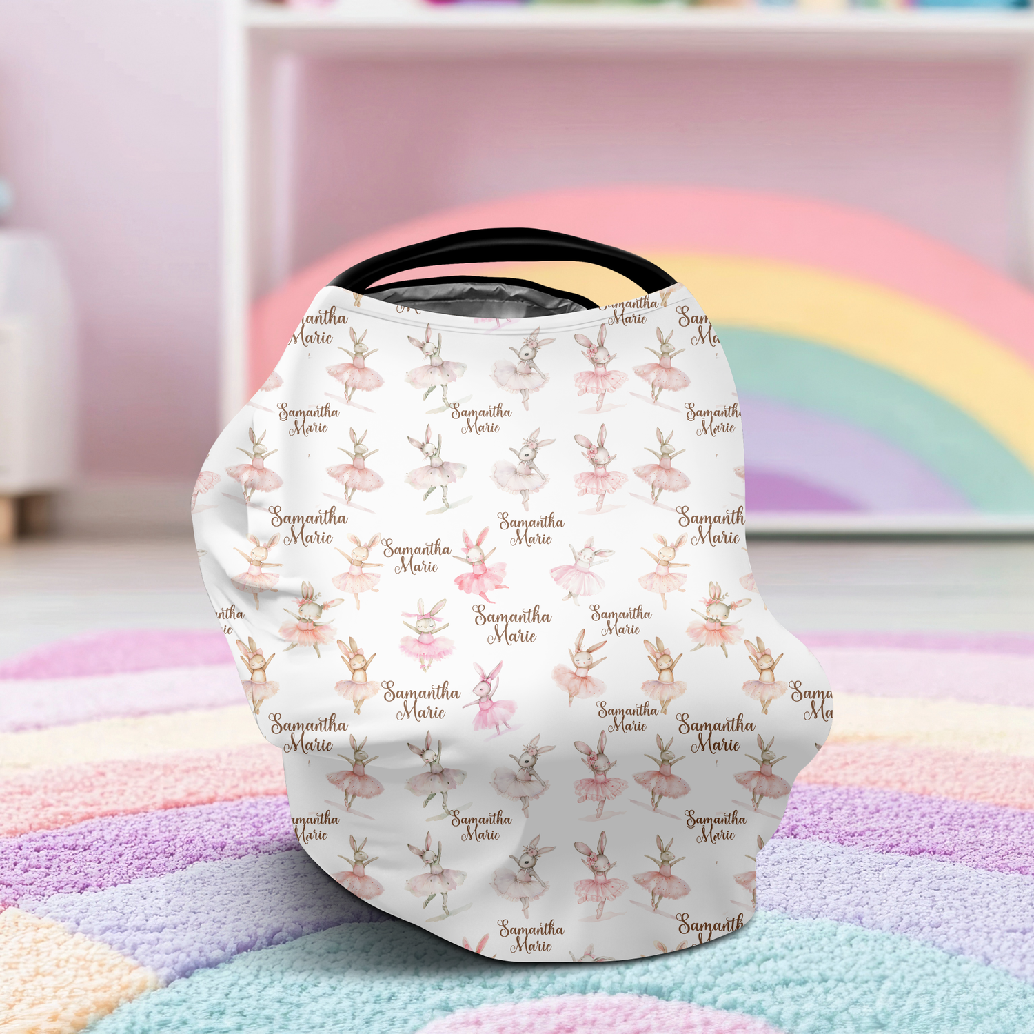 Bunny Ballerina Car Seat Cover (A045)