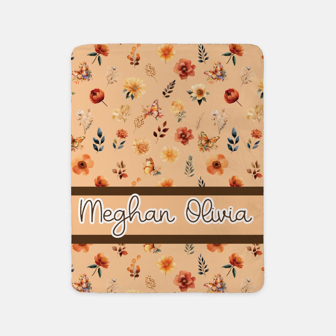Autumn Wildflowers Blanket (B044)