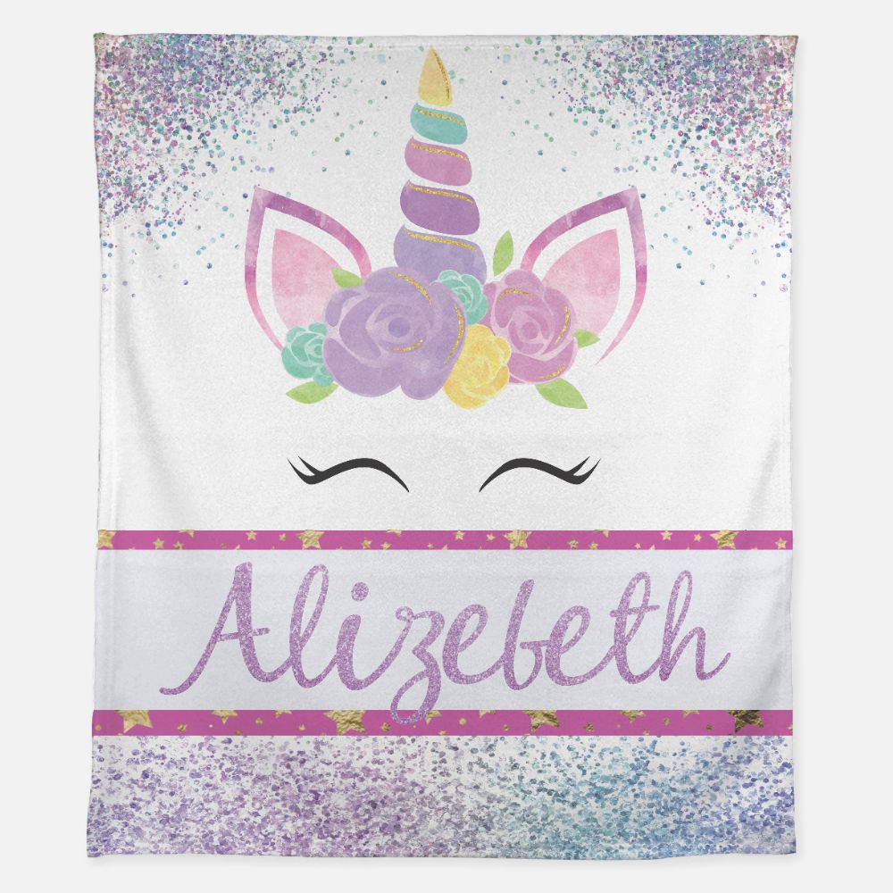 Unicorn Glitter Blanket (B012)