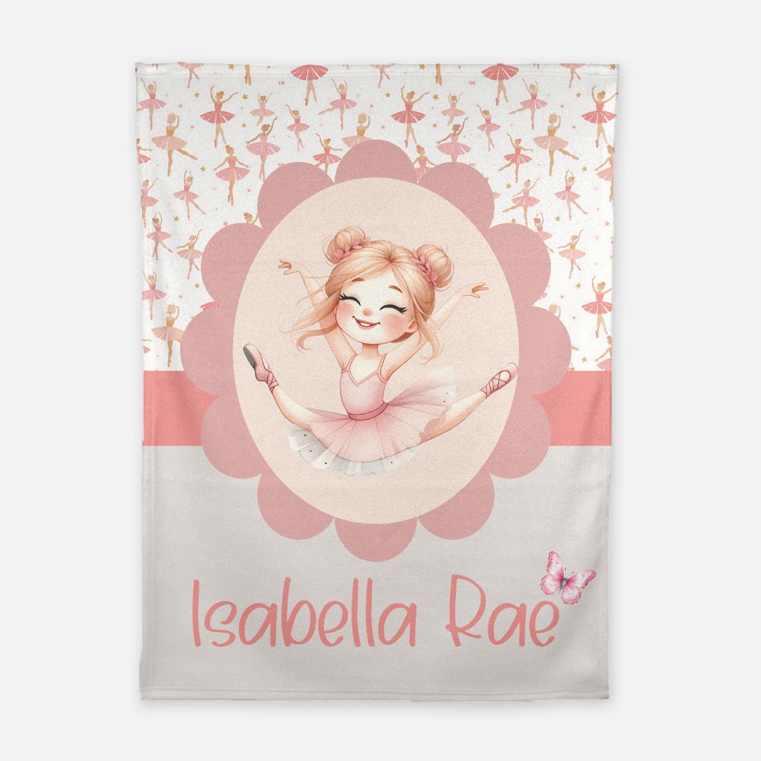 Pink Palooza Ballerina Blanket (B069)