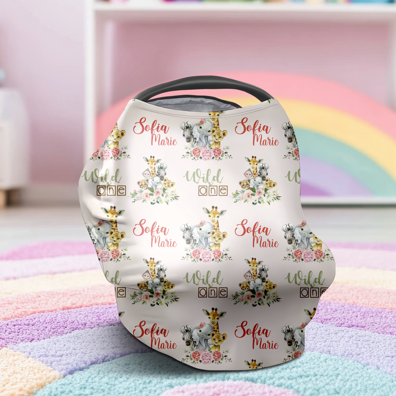 Floral Safari Car Seat Cover (A083)