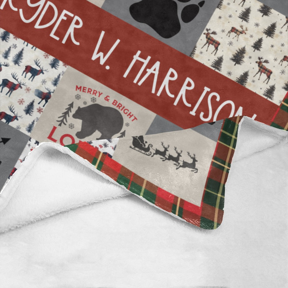 Christmas in the Woodlands Blanket (B223)