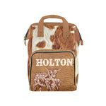 Cowhide Ranch Diaper Bag (A214)