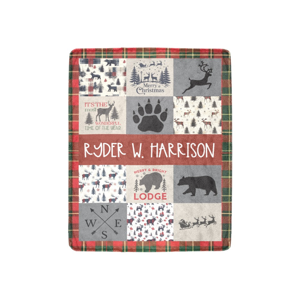 Christmas in the Woodlands Blanket (B223)