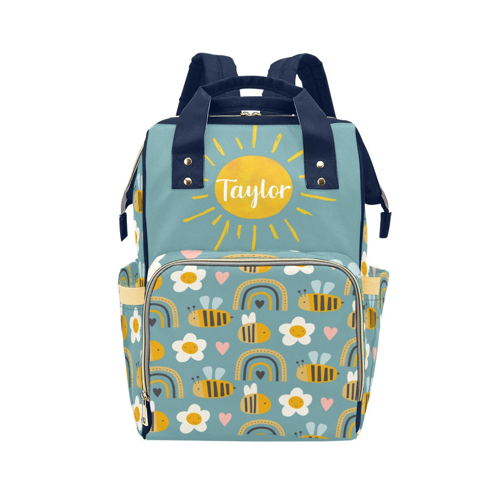 Bees & Sunshine Diaper Bag (A073)