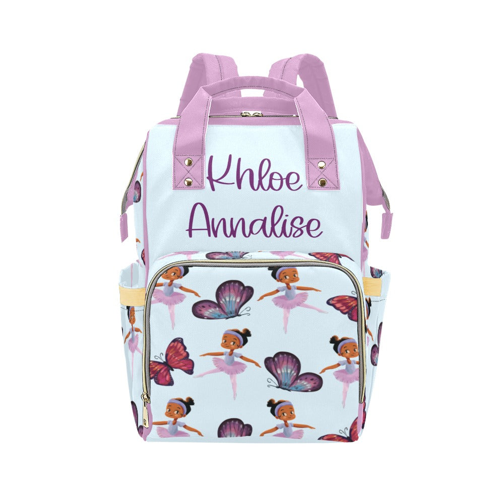 Ballerina & Butterflies Diaper Bag (A071)