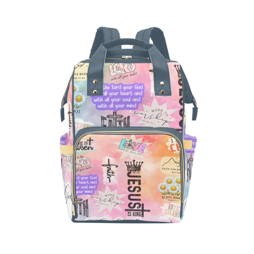 Retro Graffiti Christian Diaper Bag (A063)