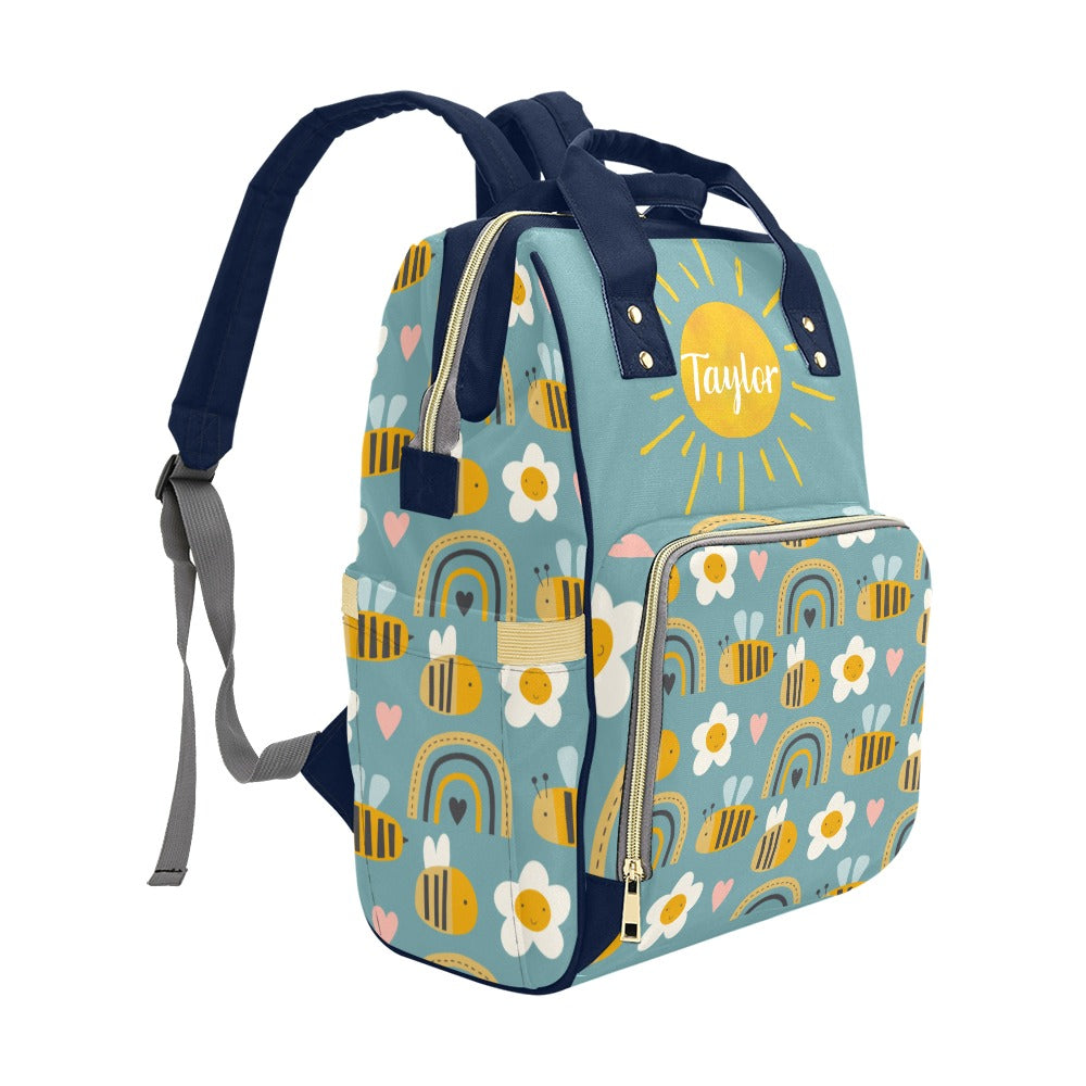 Bees & Sunshine Diaper Bag (A073)