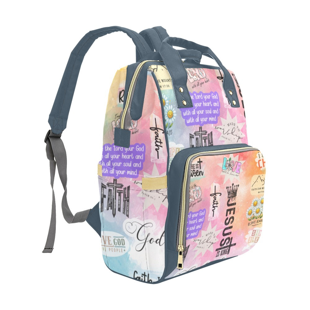Retro Graffiti Christian Diaper Bag (A063)