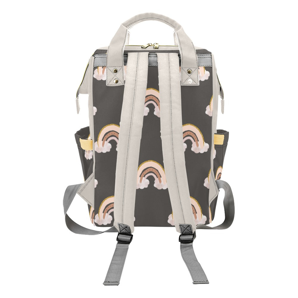 Rainbow Safari Diaper Bag (Gray) (A004)