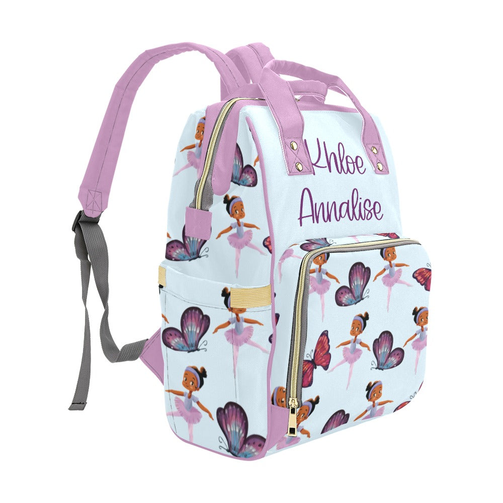 Ballerina & Butterflies Diaper Bag (A071)