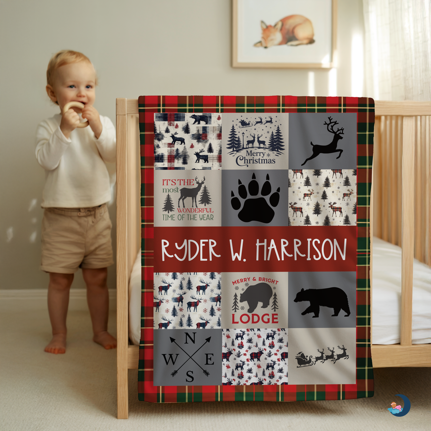 Christmas in the Woodlands Blanket (B223)