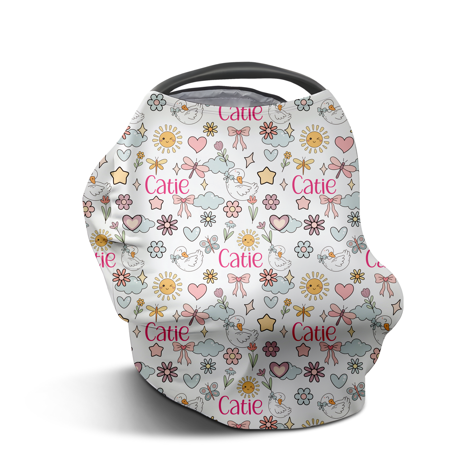 Silly Goose Car Seat Cover (Pink)(A186)