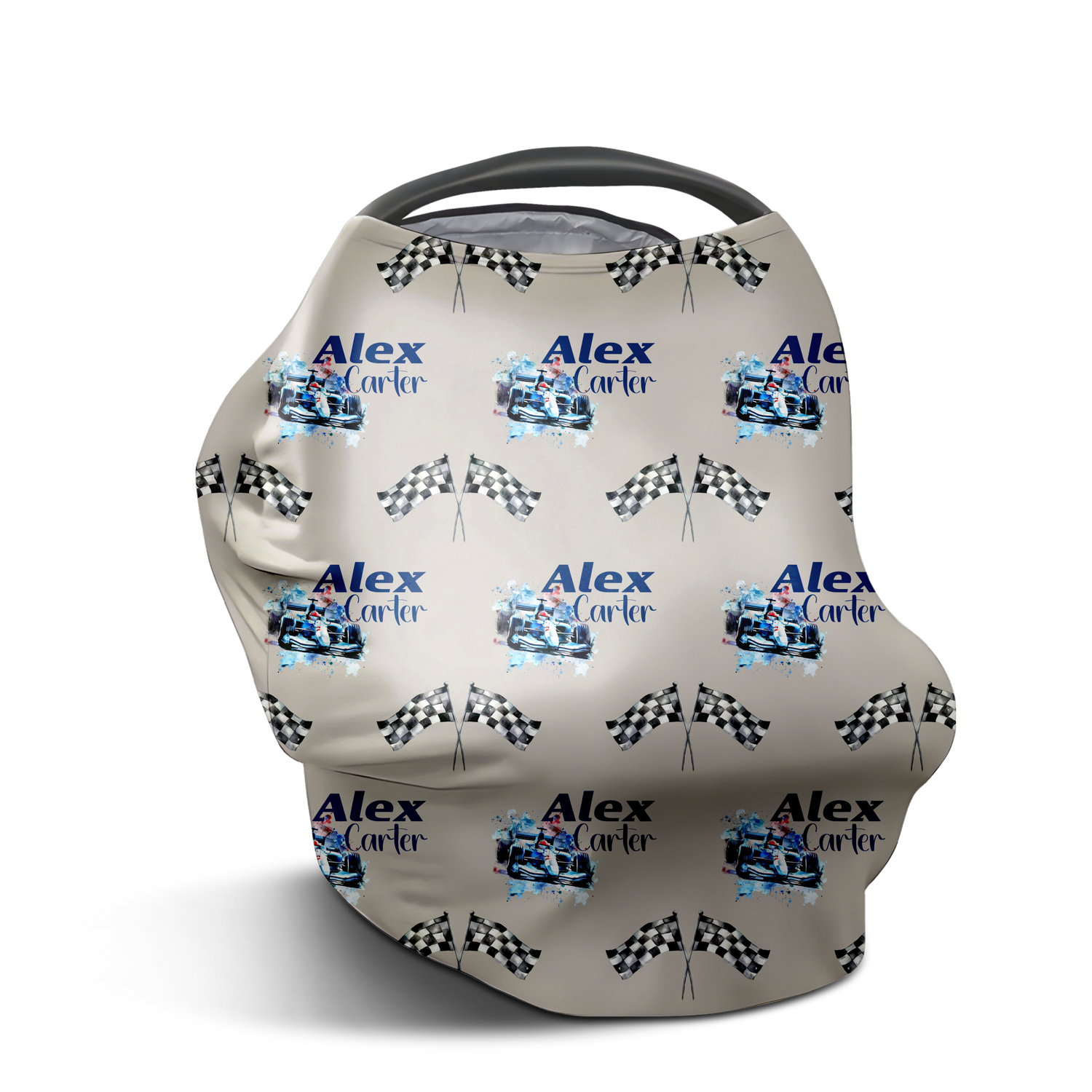 Little Racers Car Seat Cover (Blue) (A043)