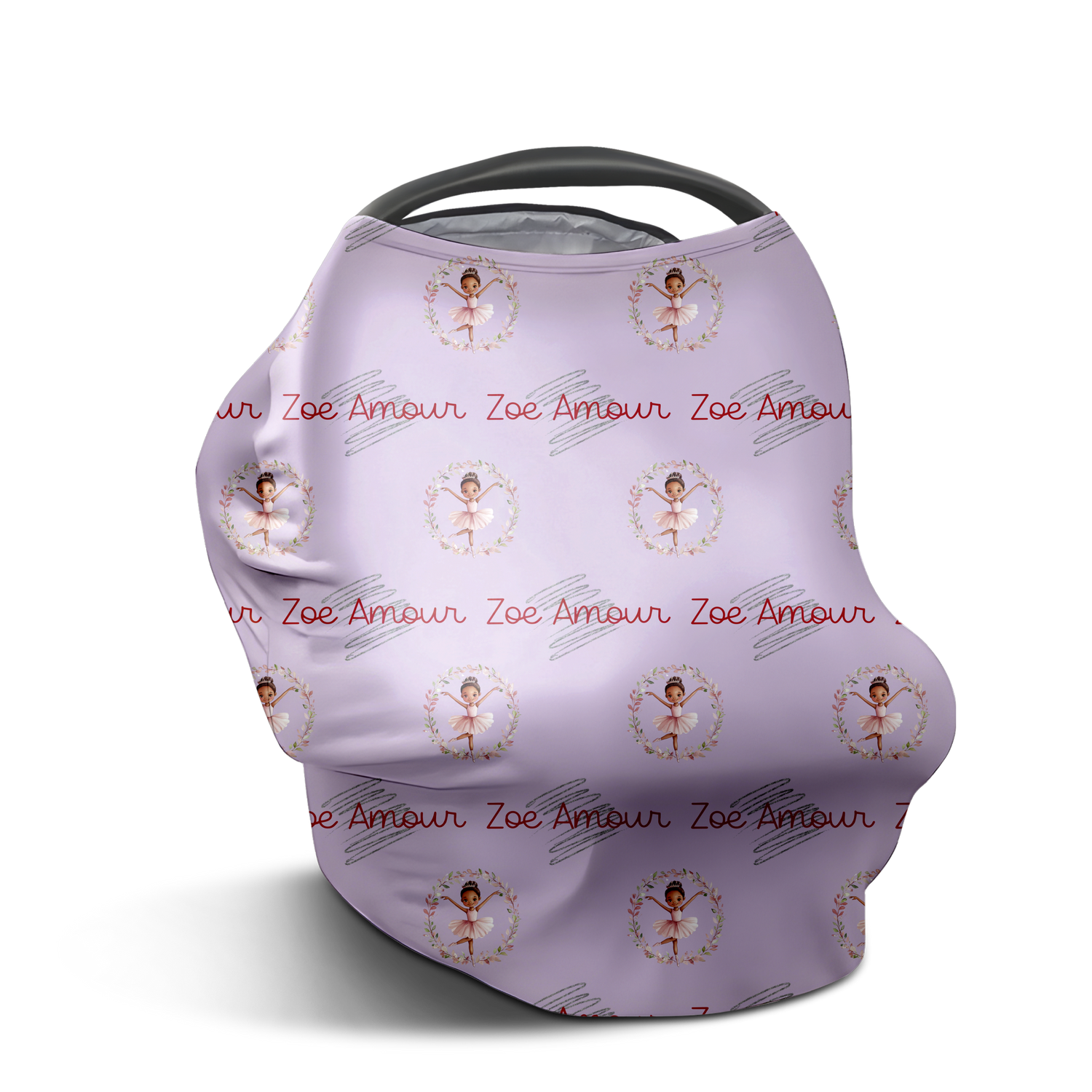 Twirling Ballerina Car Seat Cover (A053) (Light Purple)