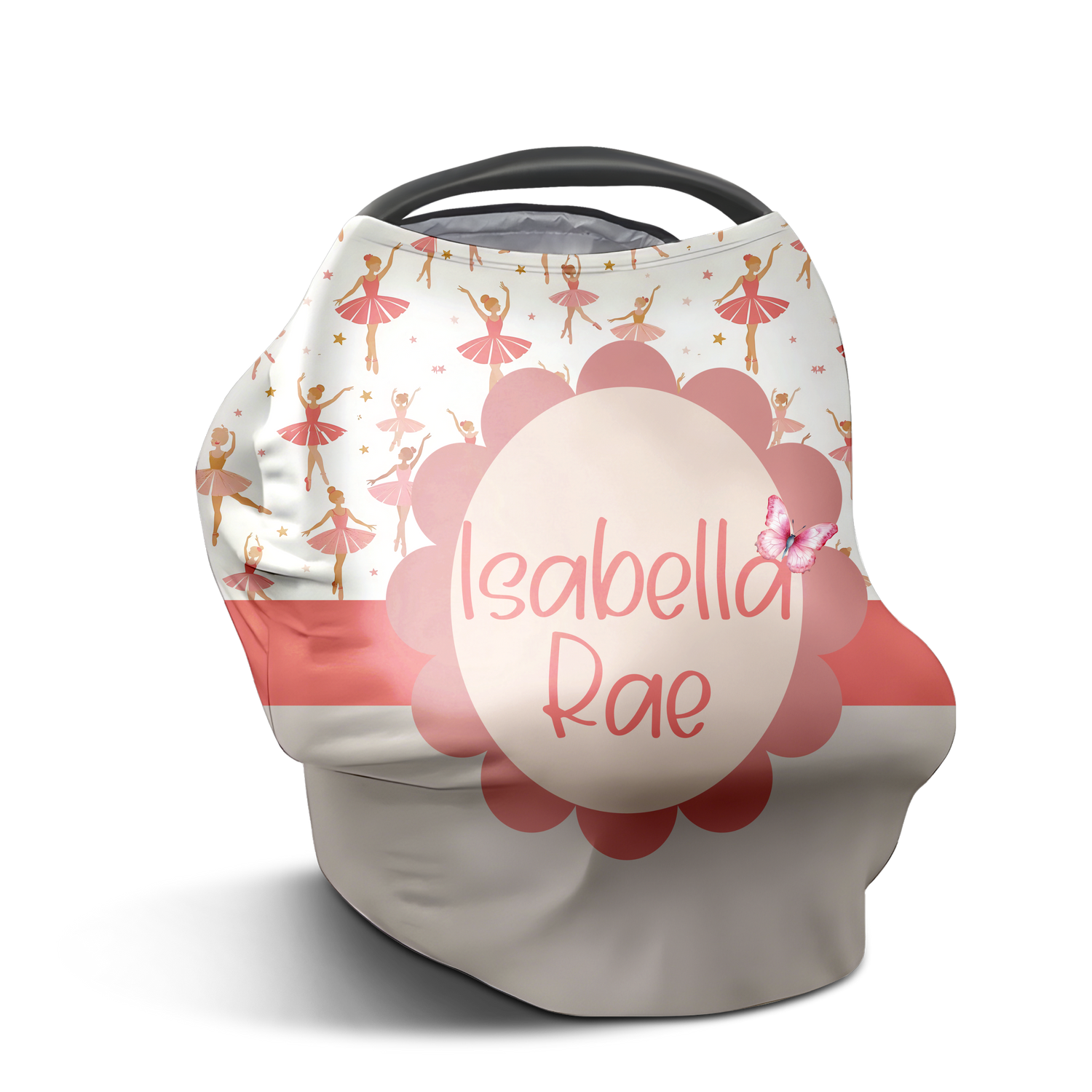 Pink Palooza Ballerina Car Seat Cover (A047)