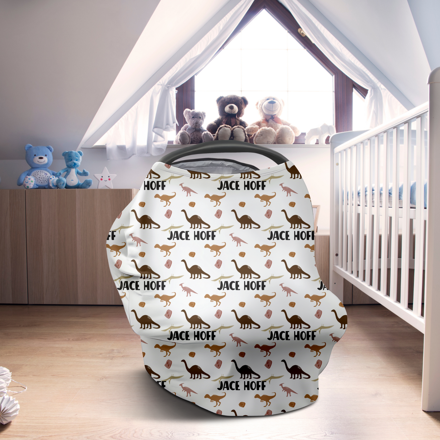 Roaring Cuteness Car Seat Cover (A147)