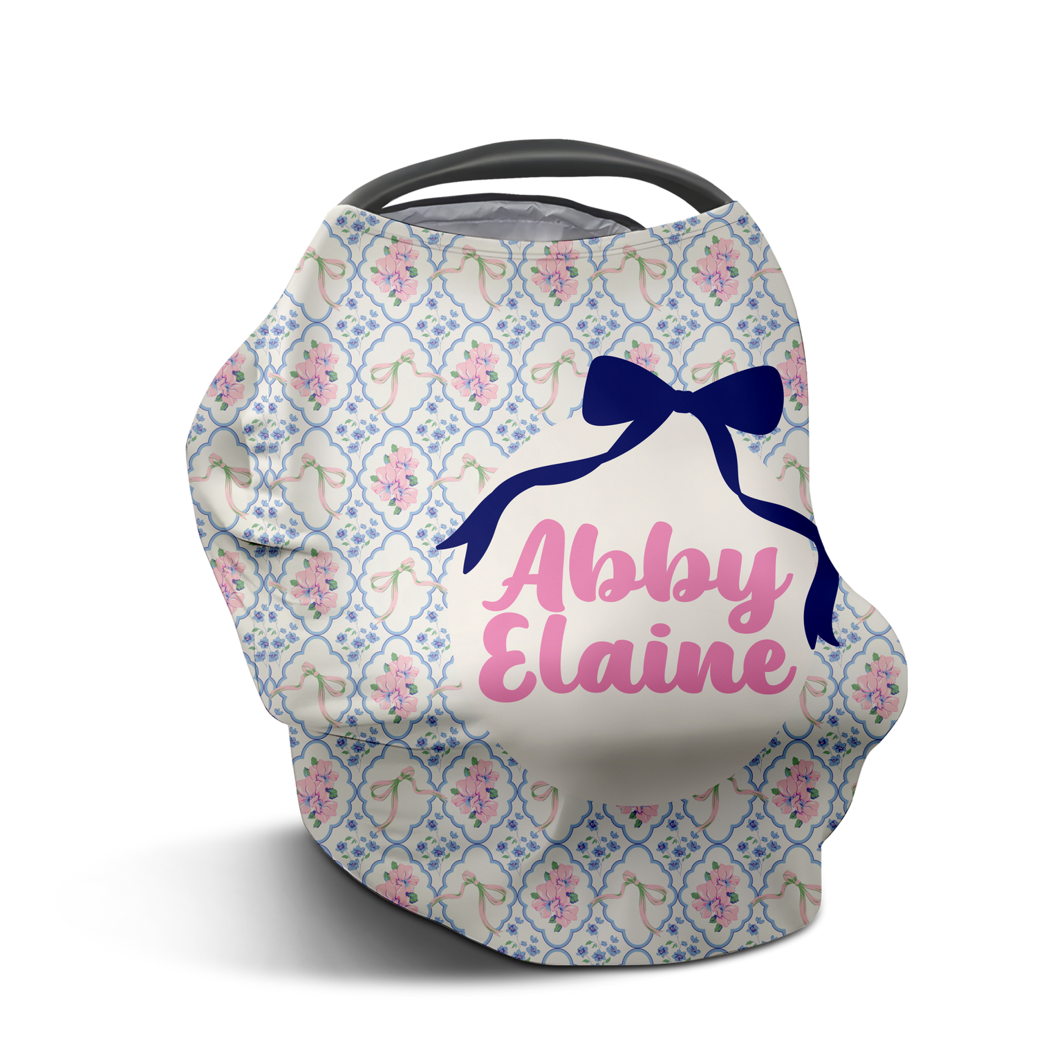 Abby Elaine's Vintage Bows & Blossom Car Seat Cover (A115)