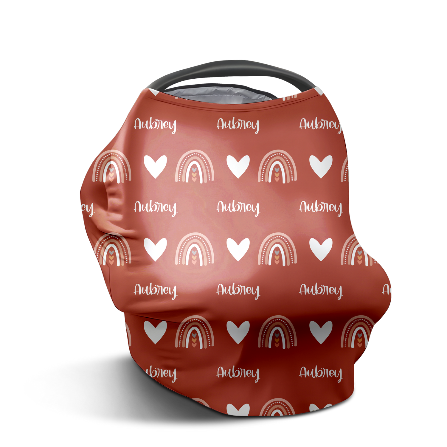Hearts and Rainbows Car Seat Cover (A010)