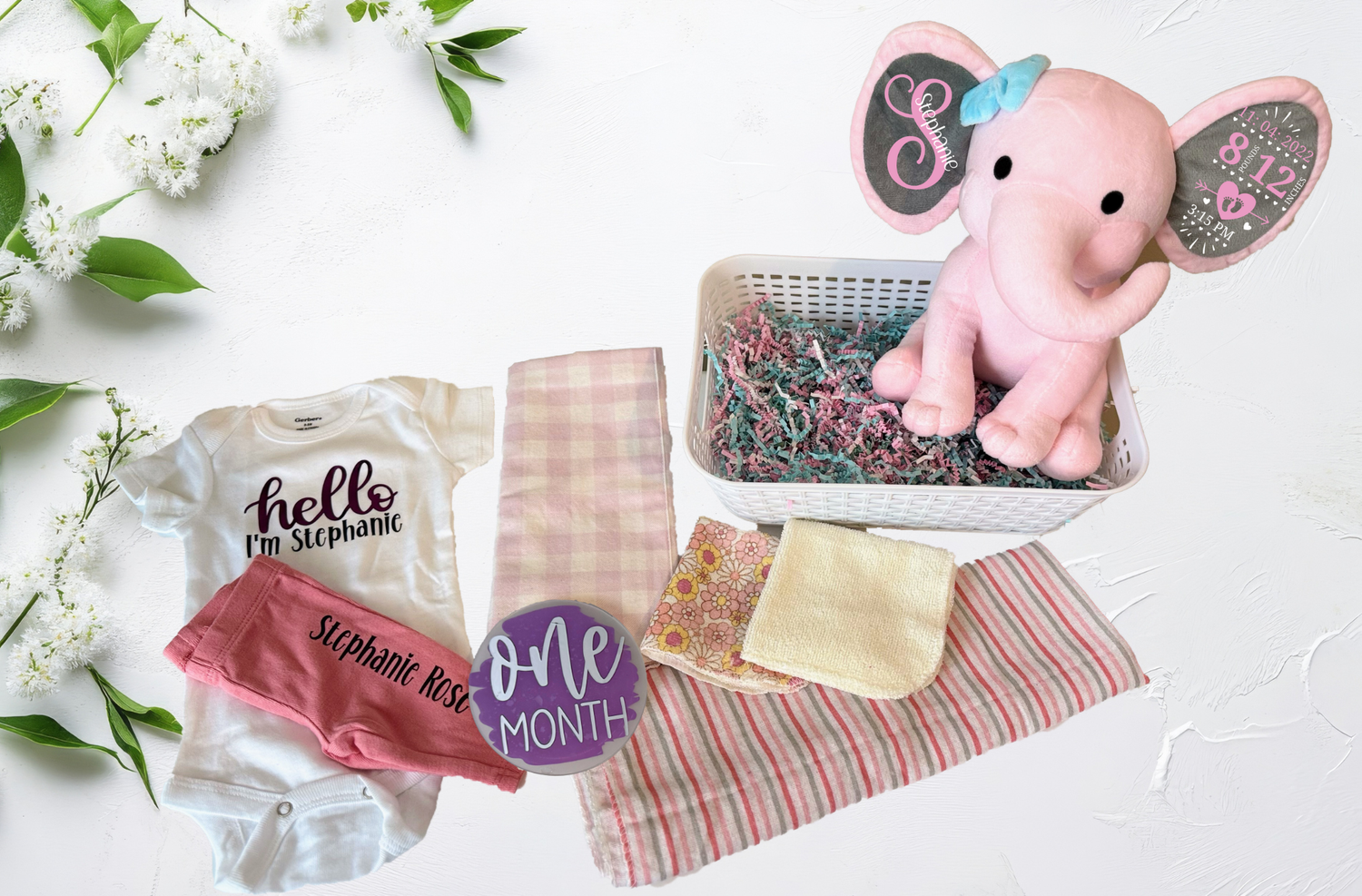 Newborn Welcome Gift Basket - Girl (A097)