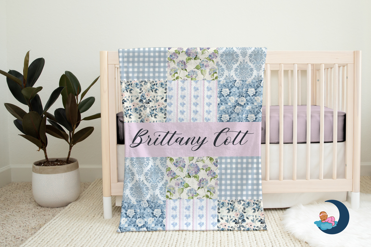 Grandmillennial Garden Blanket (B185)