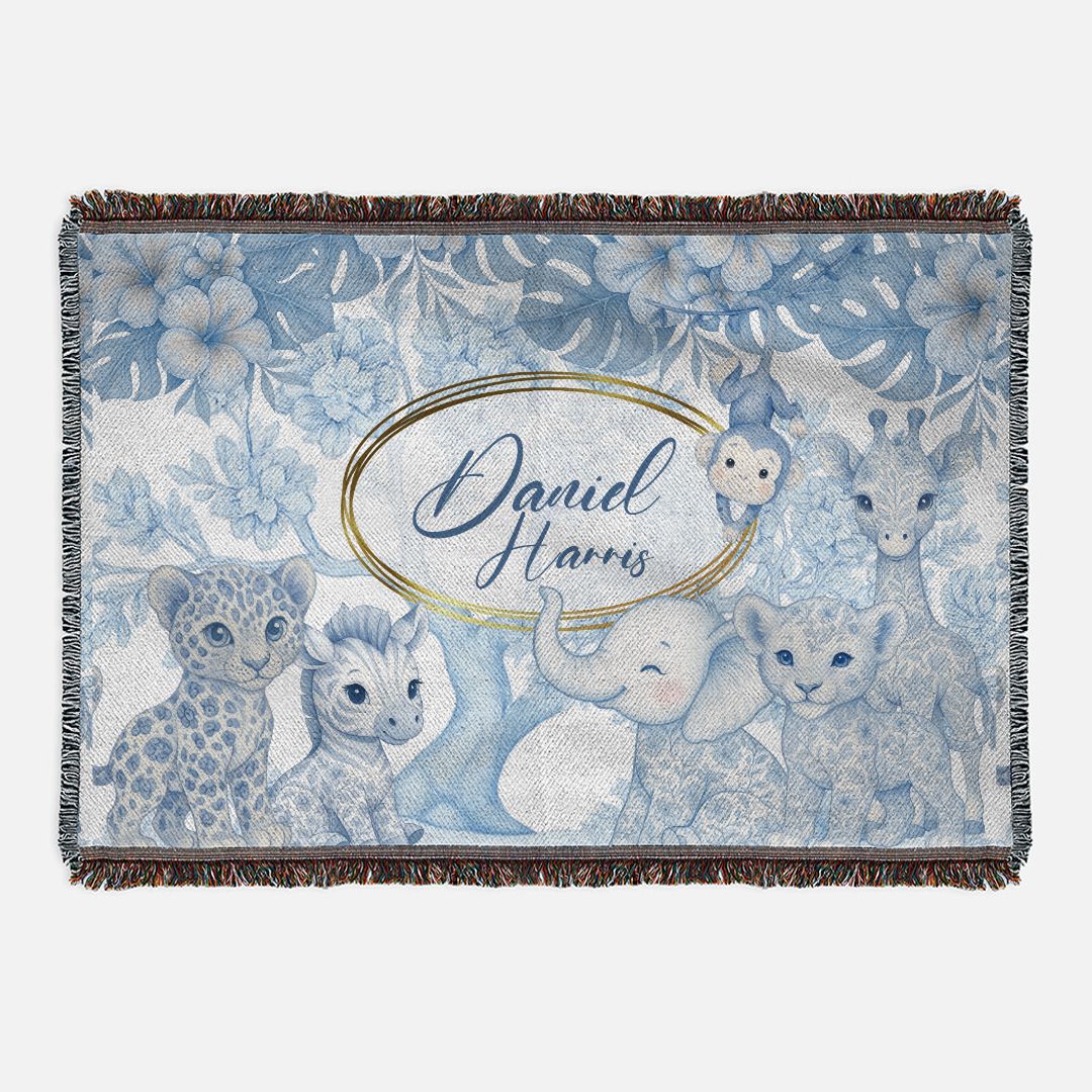 Little Explorer Toile Safari Blanket (B212)