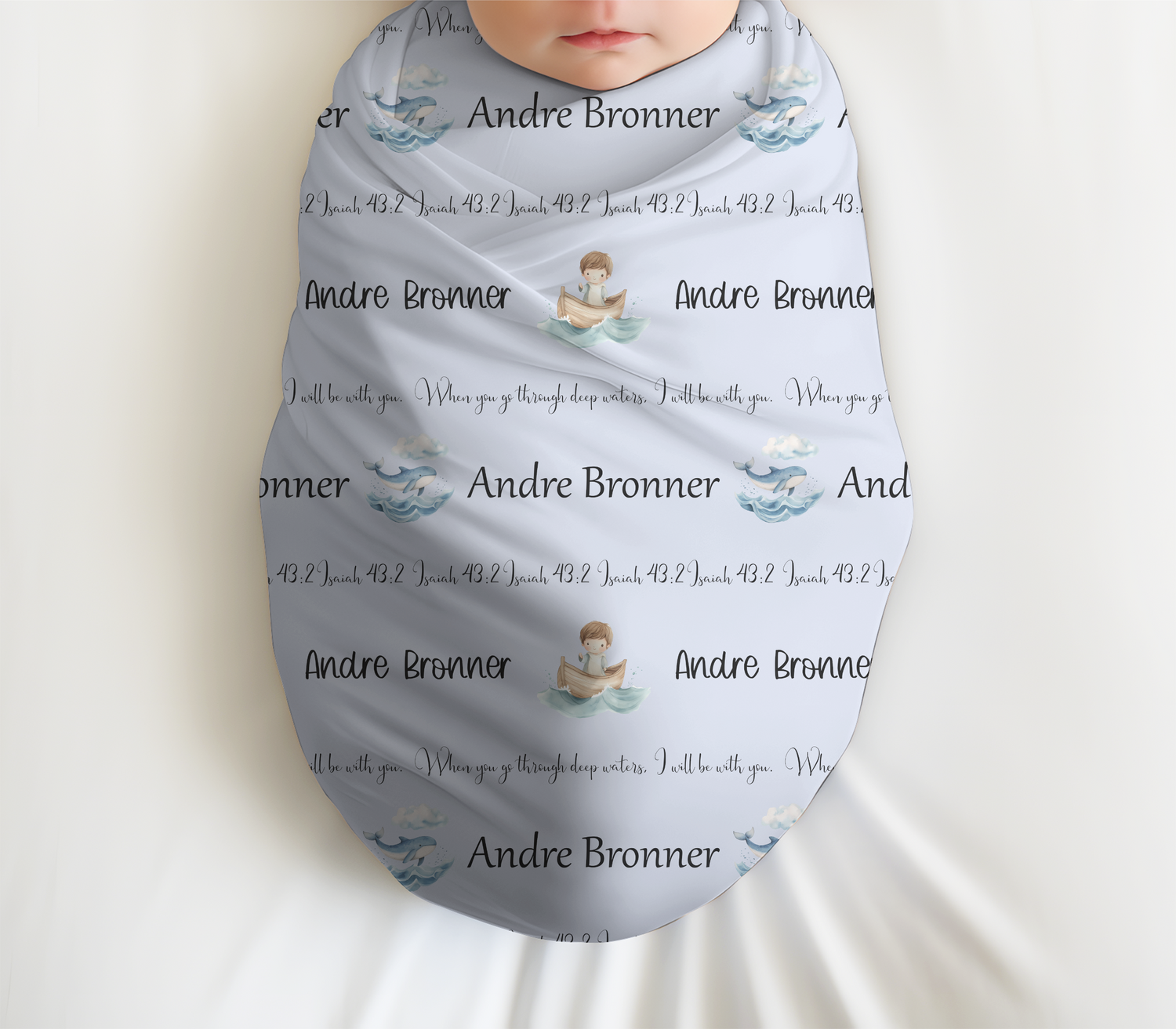 Jonah & the Whale Swaddle Set (B096)