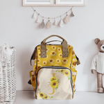 Sunflower Monogram Diaper Bag (A197)