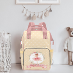 Twirling with Flowers Diaper Bag (A056) (Peach)