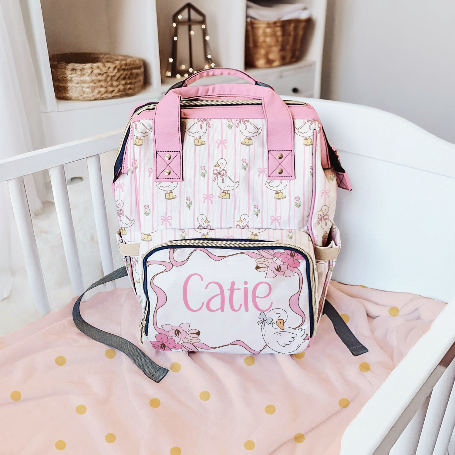 Silly Goose Diaper Bag (Pink)(A182)