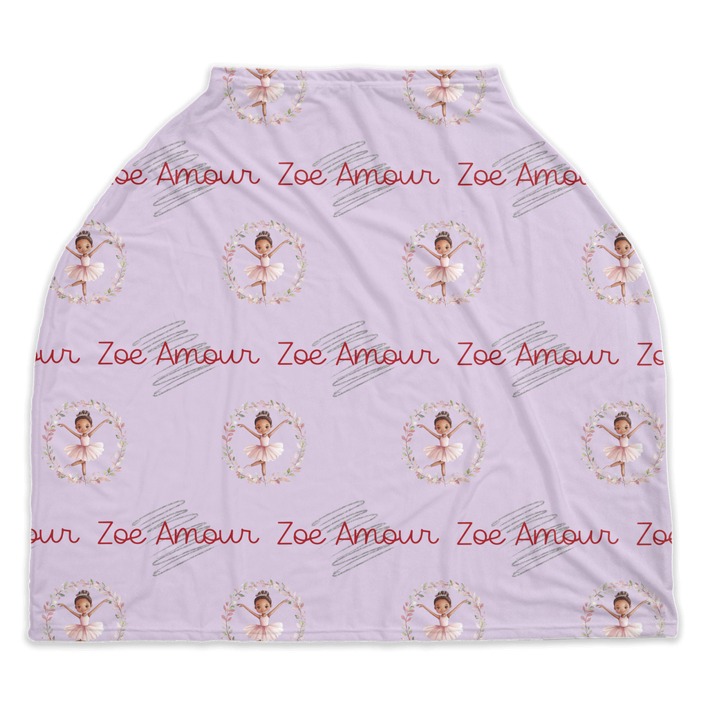 Twirling Ballerina Car Seat Cover (A053) (Light Purple)