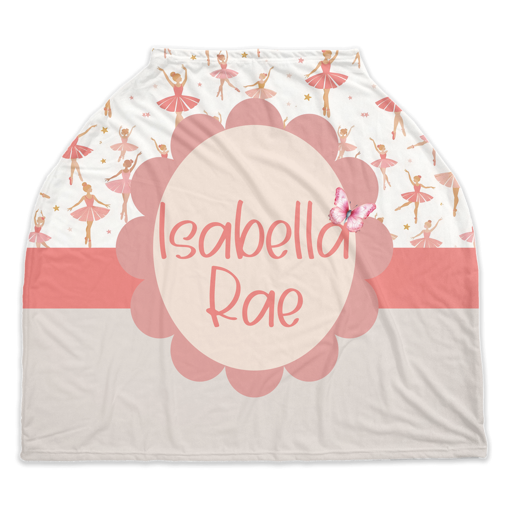 Pink Palooza Ballerina Car Seat Cover (A047)