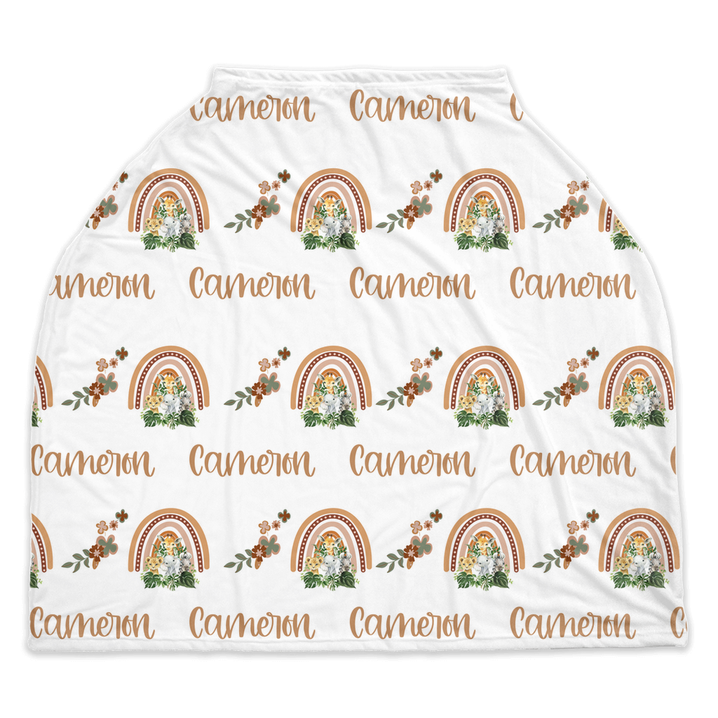 Boho Rainbow Safari Car Seat Cover (A011)