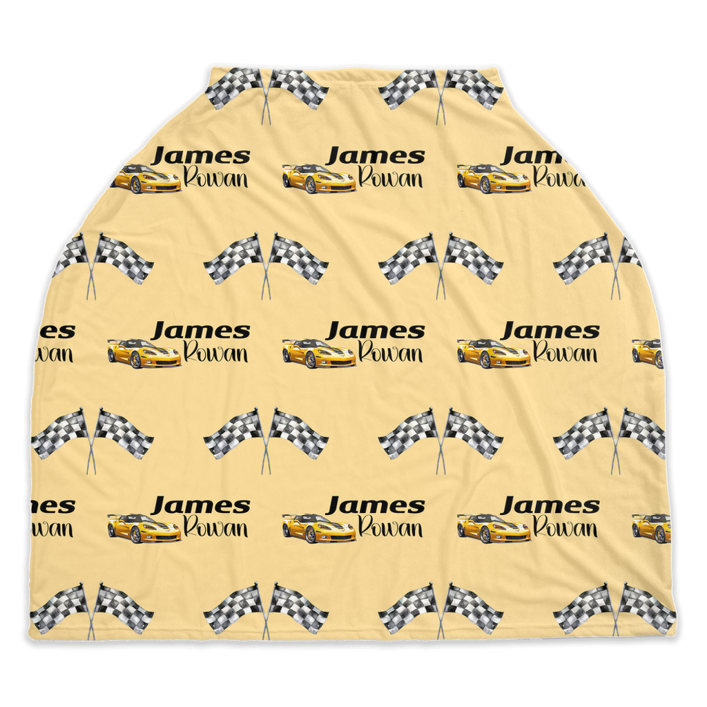 Little Racers Car Seat Cover (Yellow) (A042)