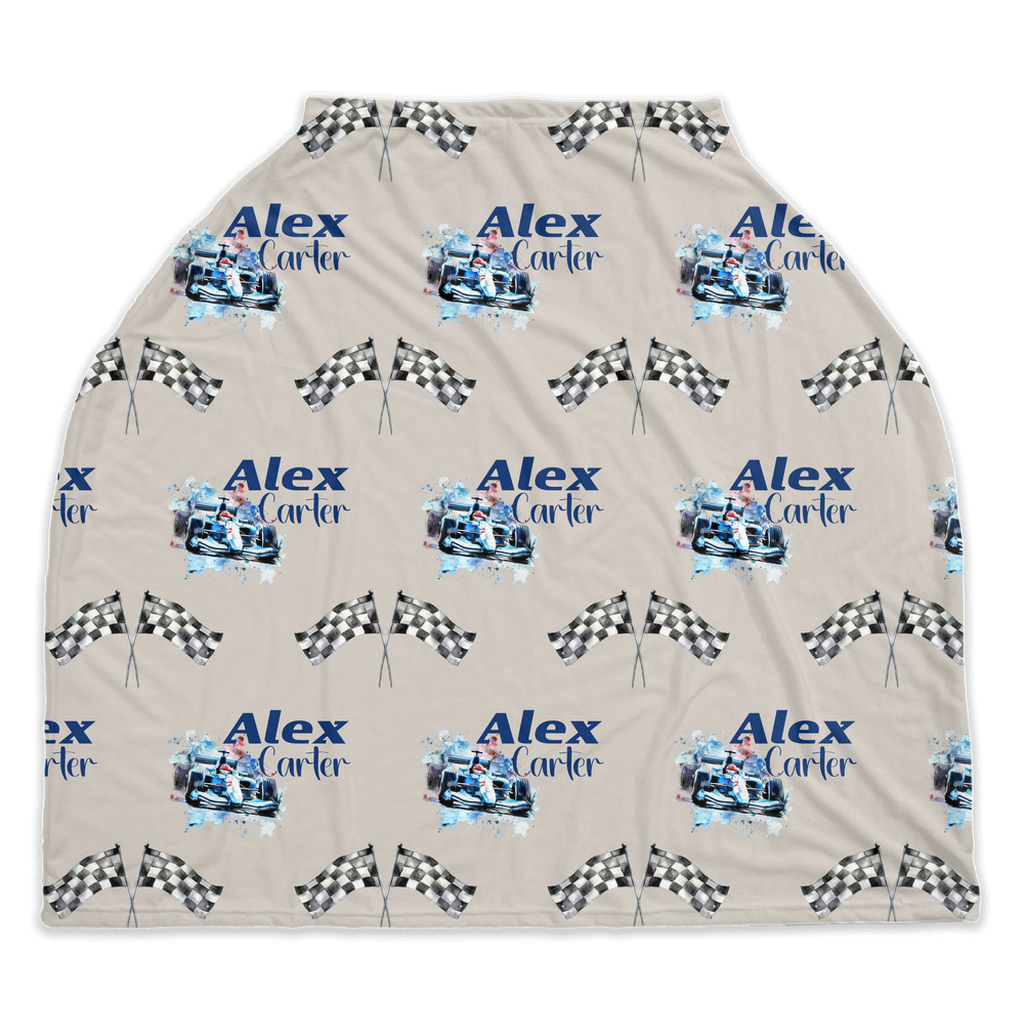 Little Racers Car Seat Cover (Blue) (A043)