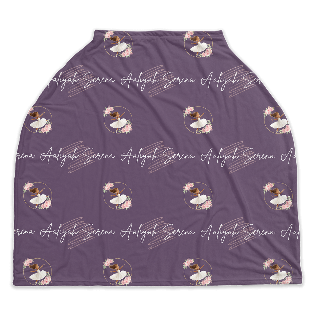 Twirling Ballerina Car Seat Cover (A051) (Purple)