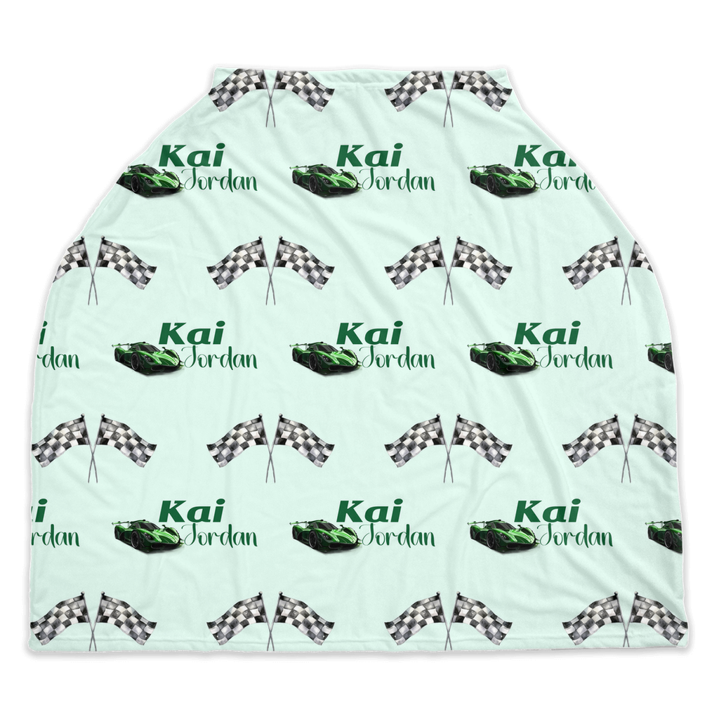 Little Racers Car Seat Cover (Green) (A044)