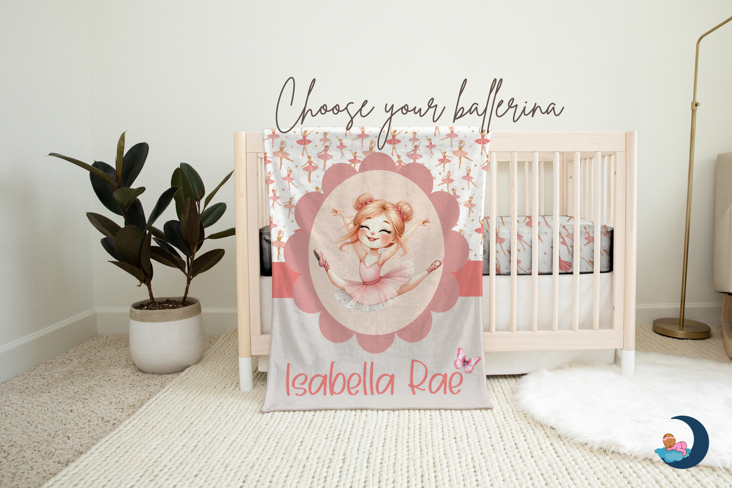 Pink Palooza Ballerina Blanket (B069)