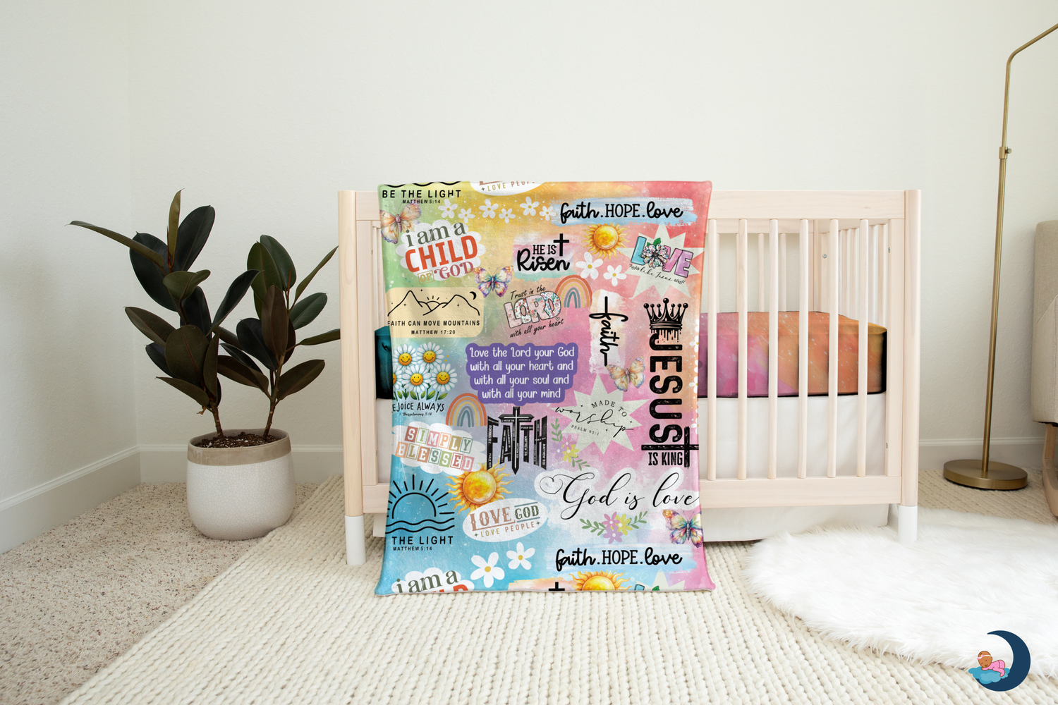 Retro Graffiti Christian Blanket (B088)