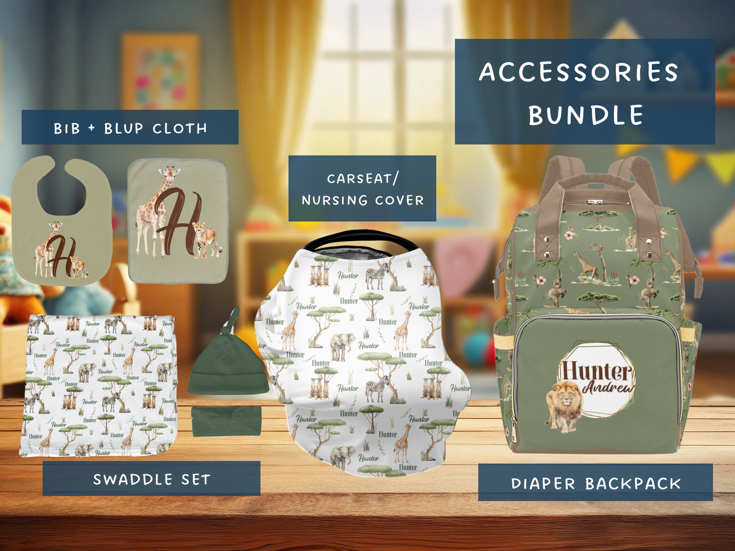 Safari Accessories Set (Bun037)