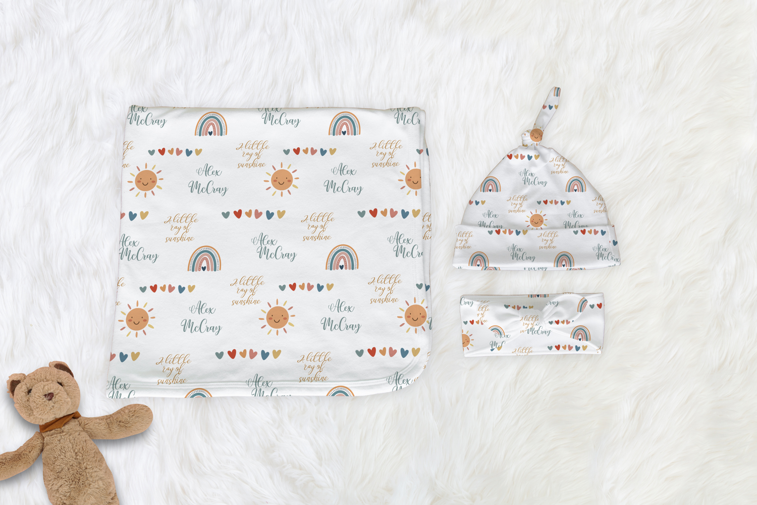 You Are My Sunshine Swaddle Set (B100)