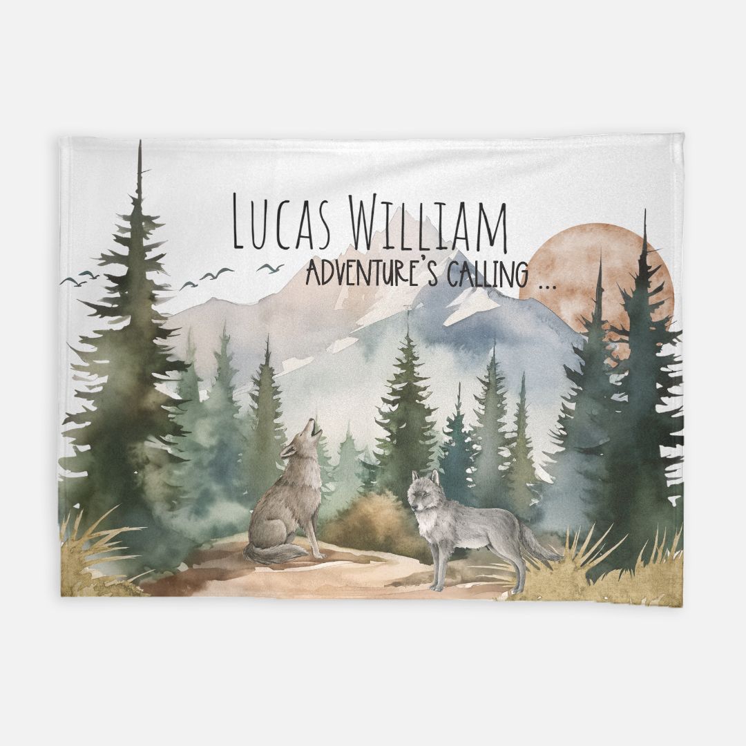 Wolf Adventures Blanket (B033)