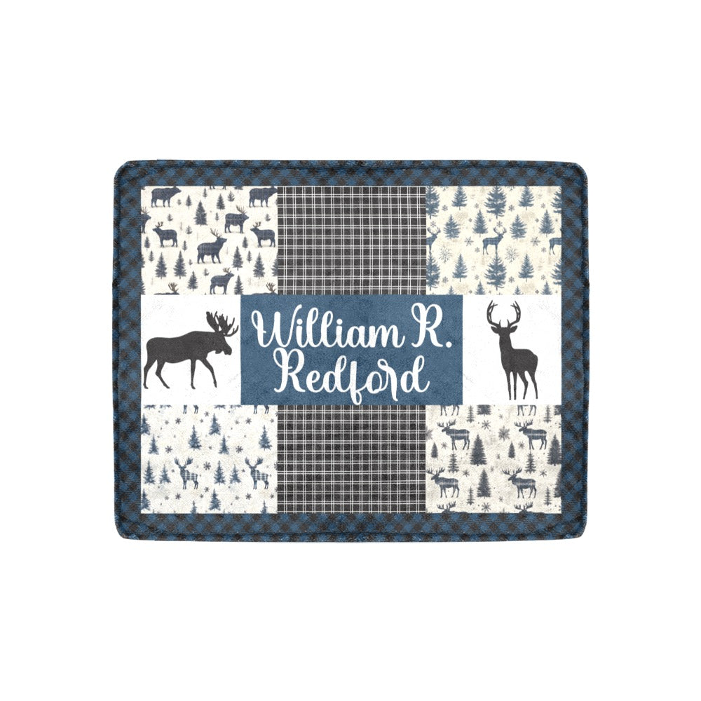 Rustic Lodge Christmas Blanket (B224)