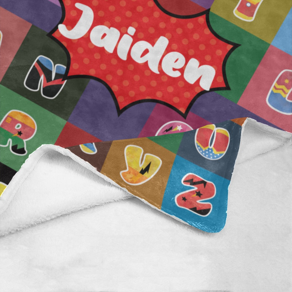 Superhero ABCs Blanket (B222)