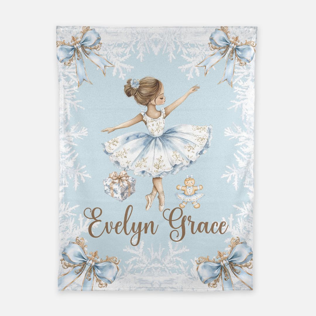 Snowflake Ballerina Blanket (B039)