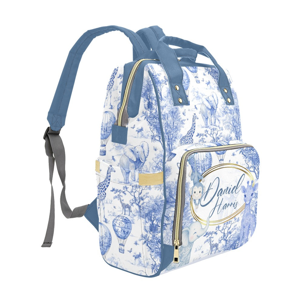 Toile De Jouy Safari Diaper Bag (A189)
