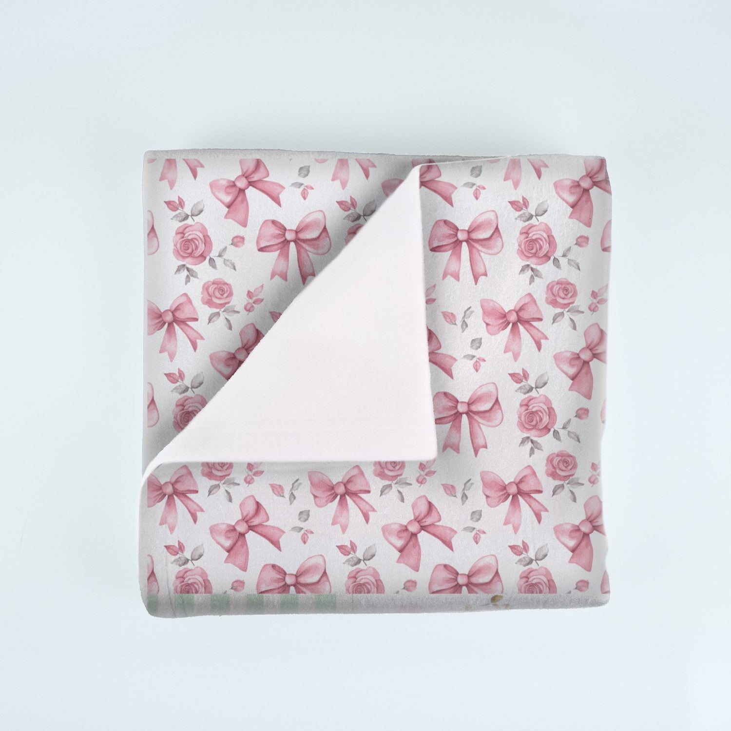 Abby Elaine's Bows in a Flower Bed Blanket (B131)