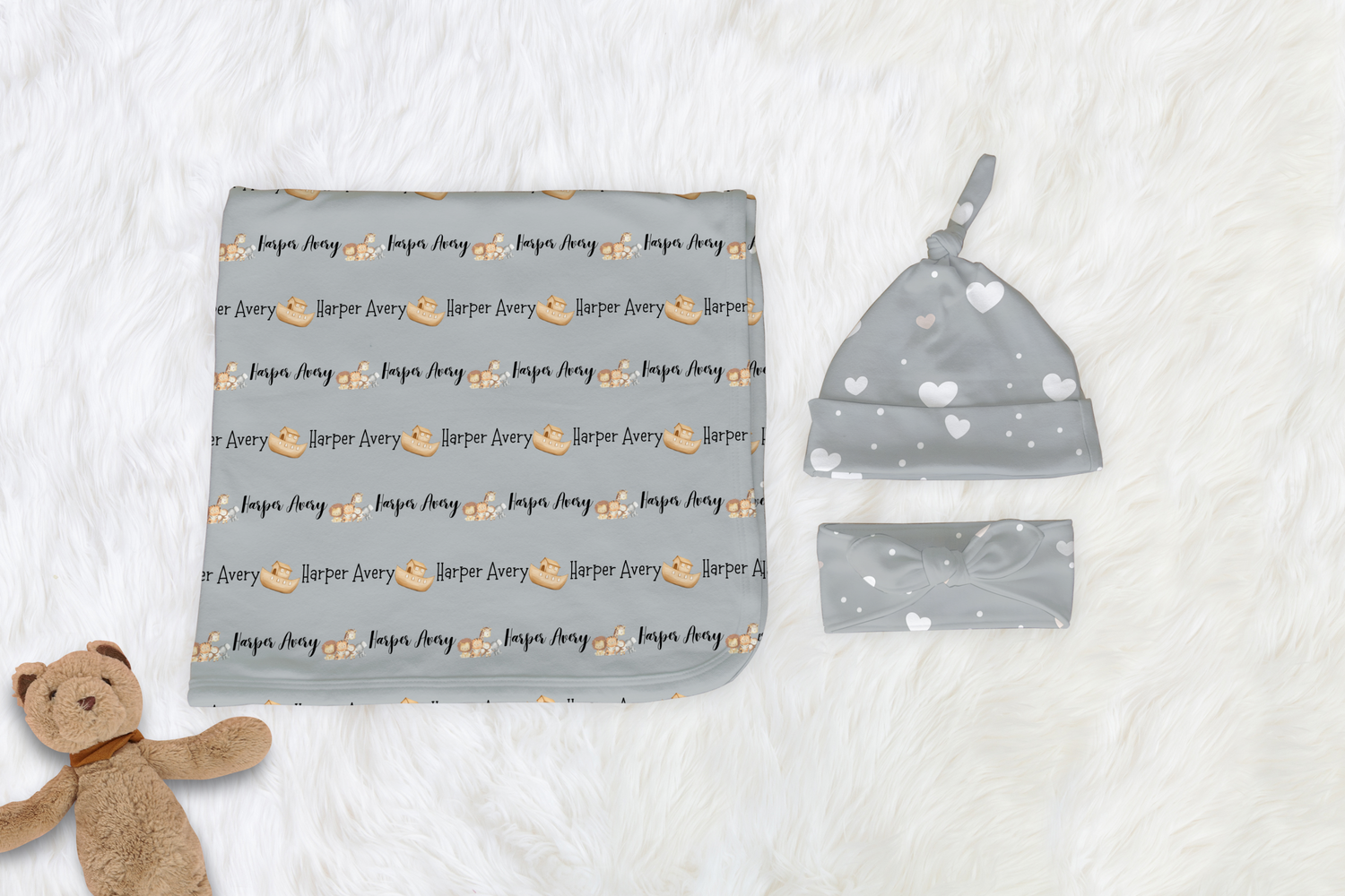 Noah's Ark Swaddle Set (B086)
